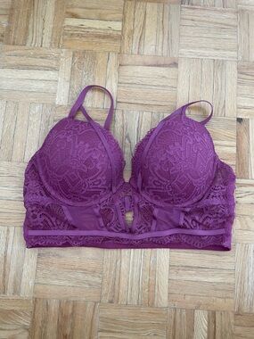 La SENZA Plum Lace Longline Bra